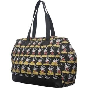 Vintage Disney Mickey Mouse Duffle Bag Medium Womens Zip Up Double Strap Kidcore